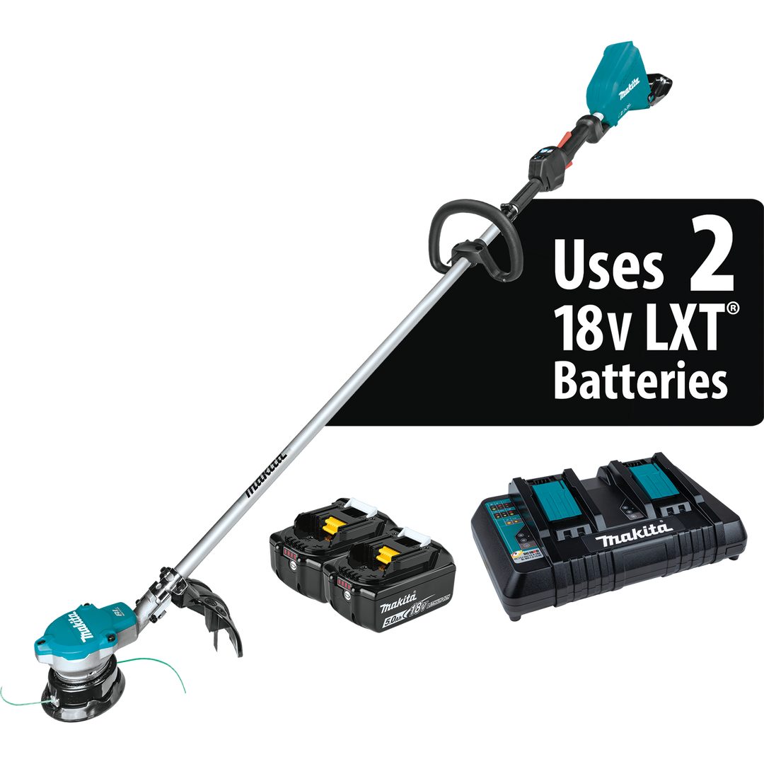 MAKITA 36V (18V X2) LXT® Brushless String Trimmer Kit (5.0Ah) XRU15PT