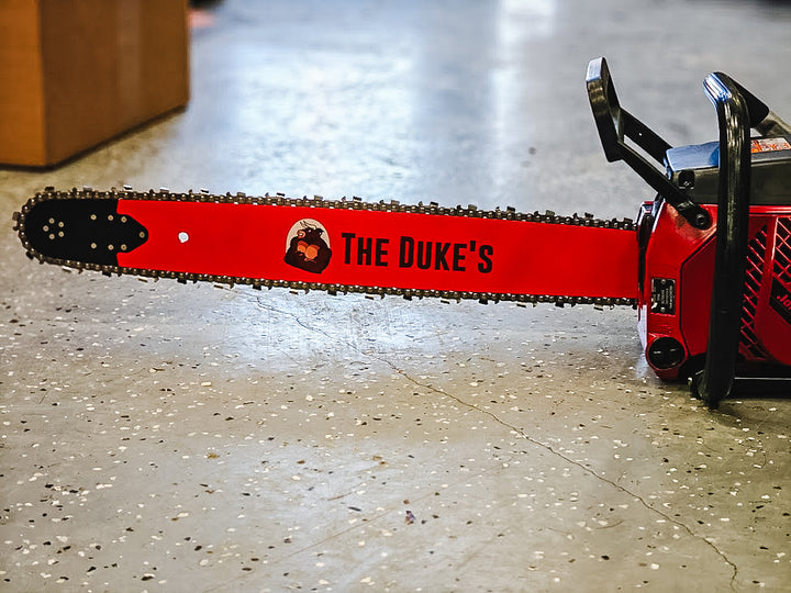 THE DUKE'S SEMI-PROFESSIONAL CHAINSAW BAR -- REPLACEABLE SPROCKET TIP