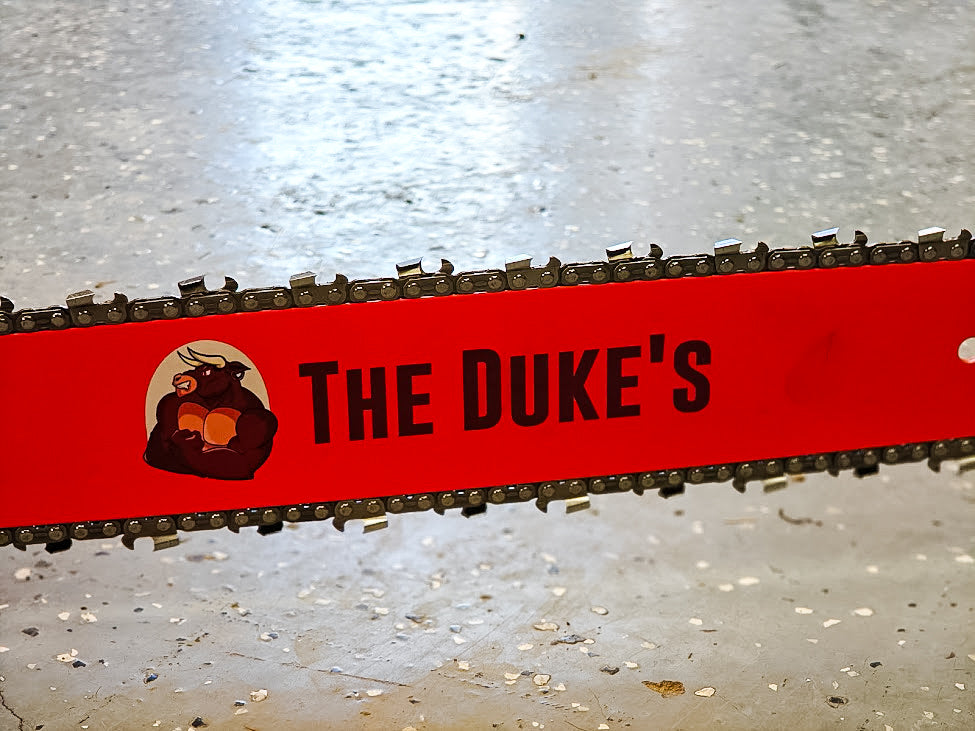 THE DUKE'S SEMI-PROFESSIONAL CHAINSAW BAR -- REPLACEABLE SPROCKET TIP