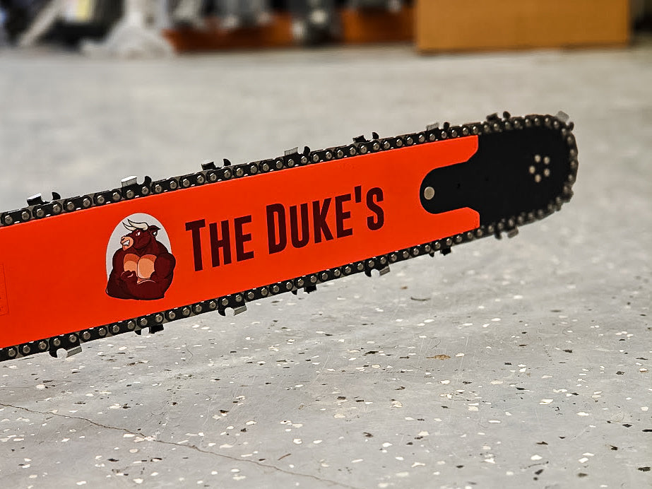 THE DUKE'S PROFESSIONAL ALLOY CHAINSAW BAR -- REPLACEABLE SPROCKET TIP