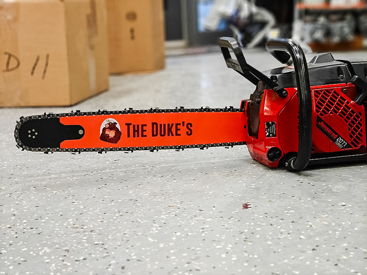 THE DUKE'S PROFESSIONAL ALLOY CHAINSAW BAR -- REPLACEABLE SPROCKET TIP