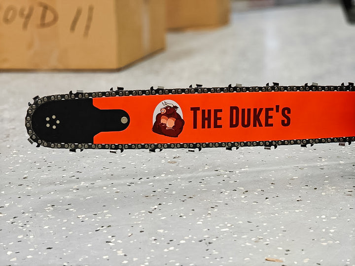 THE DUKE'S PROFESSIONAL ALLOY CHAINSAW BAR -- REPLACEABLE SPROCKET TIP