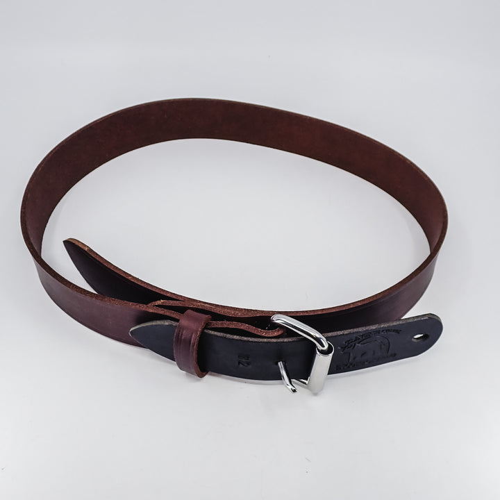 THE DUKE'S HANDMADE LEATHER BELT, MADE IN PENNSYLVANIA