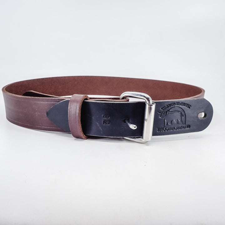 THE DUKE'S HANDMADE LEATHER BELT, MADE IN PENNSYLVANIA