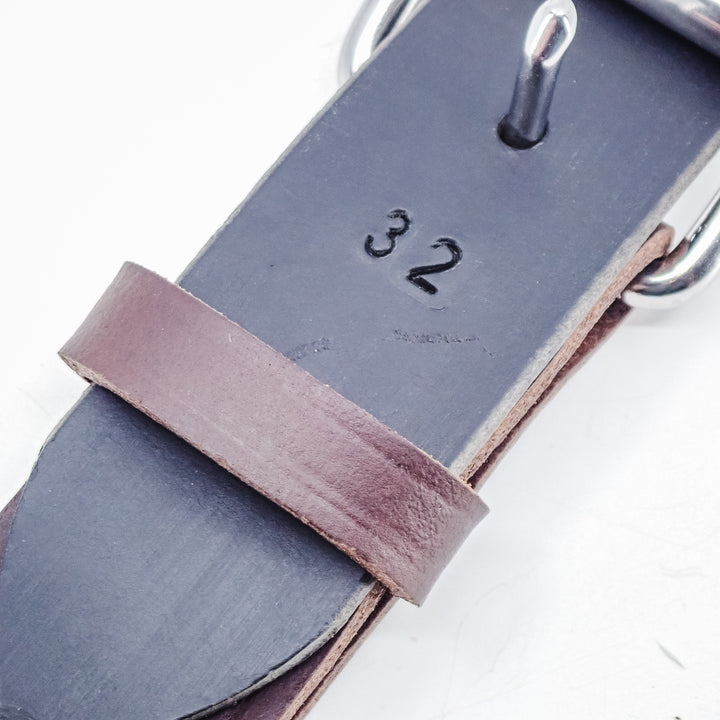 THE DUKE'S HANDMADE LEATHER BELT, MADE IN PENNSYLVANIA