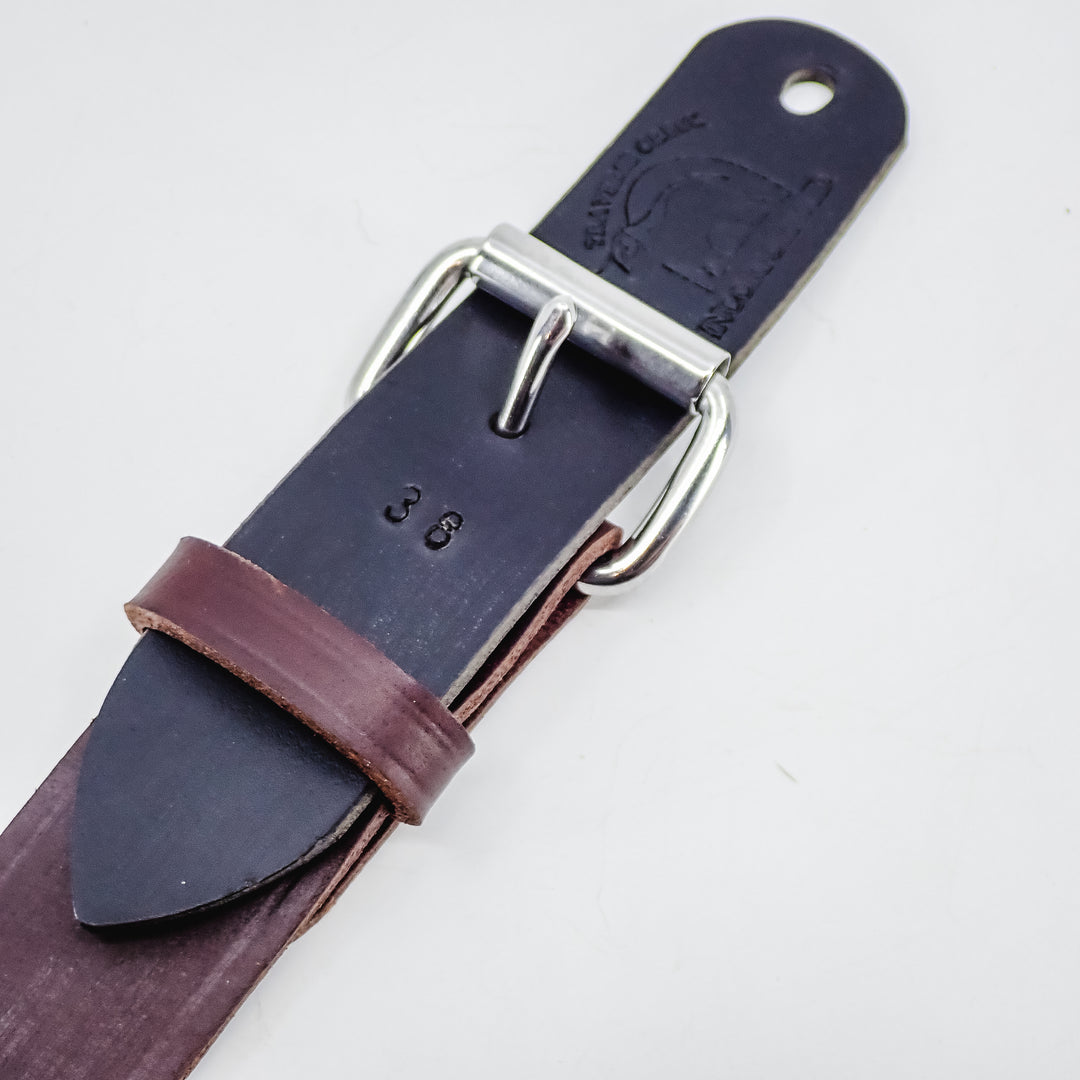 THE DUKE'S HANDMADE LEATHER BELT, MADE IN PENNSYLVANIA