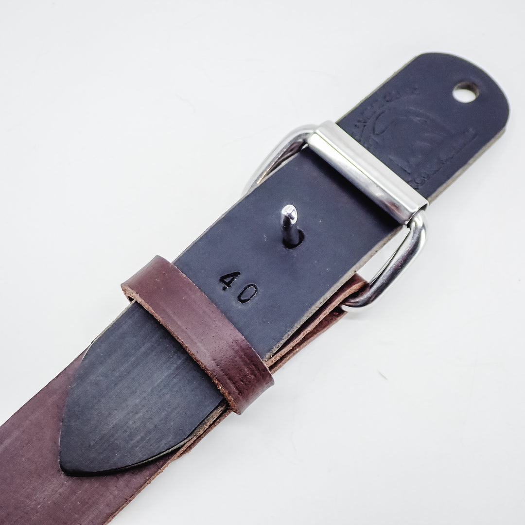 THE DUKE'S HANDMADE LEATHER BELT, MADE IN PENNSYLVANIA