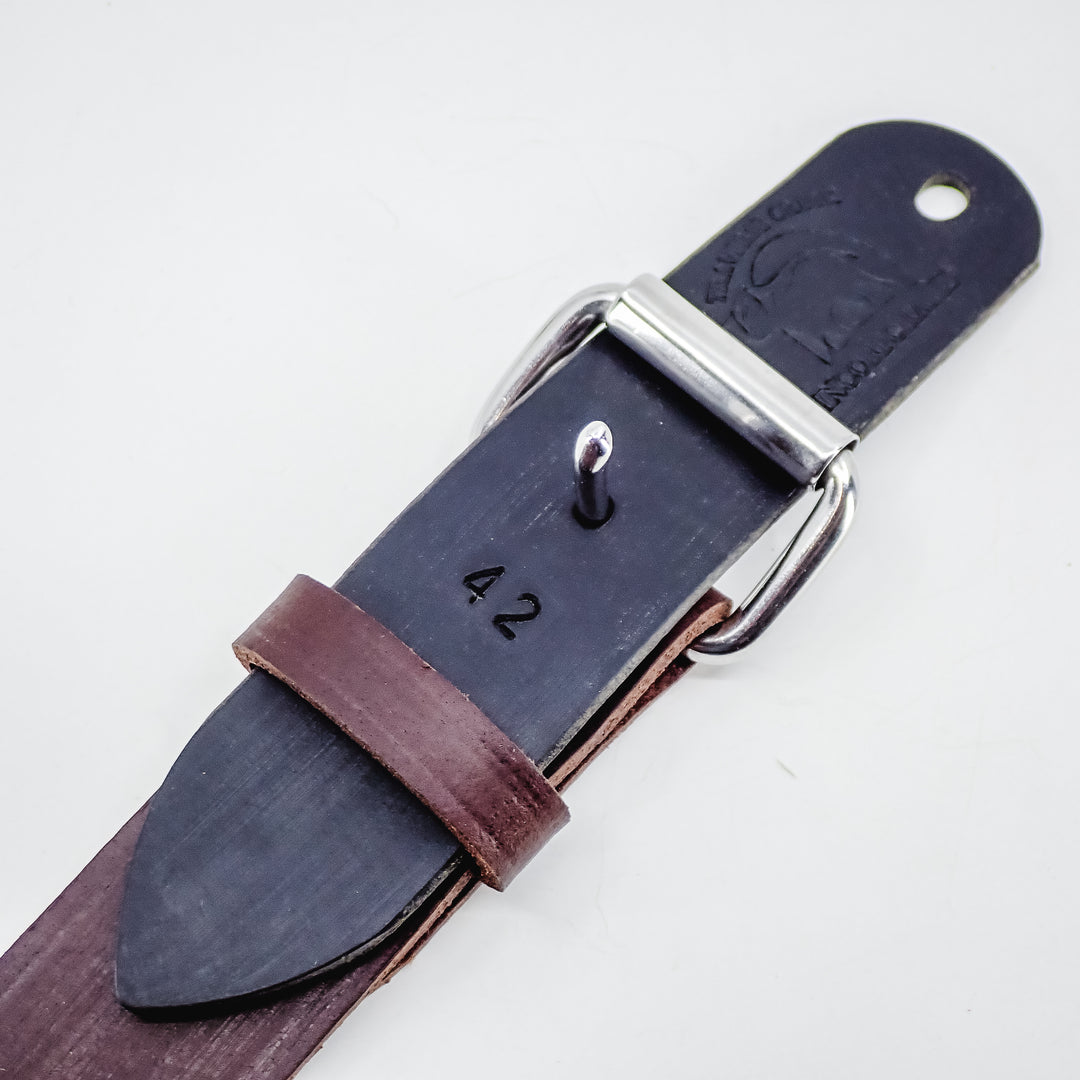 THE DUKE'S HANDMADE LEATHER BELT, MADE IN PENNSYLVANIA