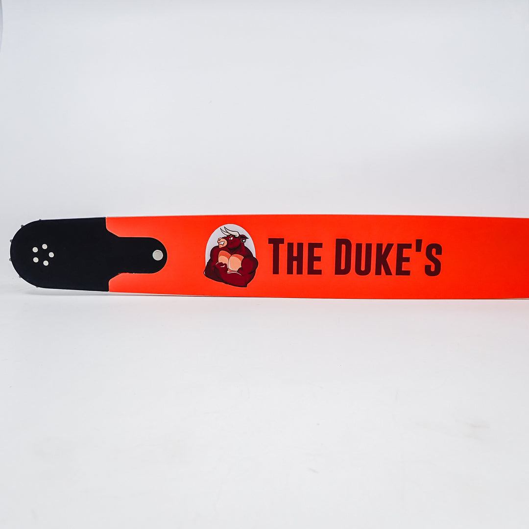 THE DUKE'S PROFESSIONAL ALLOY CHAINSAW BAR -- REPLACEABLE SPROCKET TIP