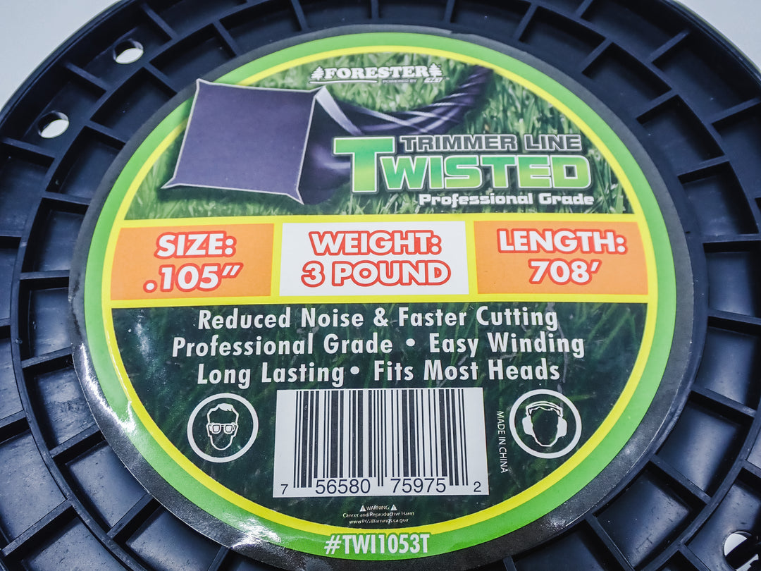 FORESTER TWISTED TRIMMER LINE 3LB SPOOL .105