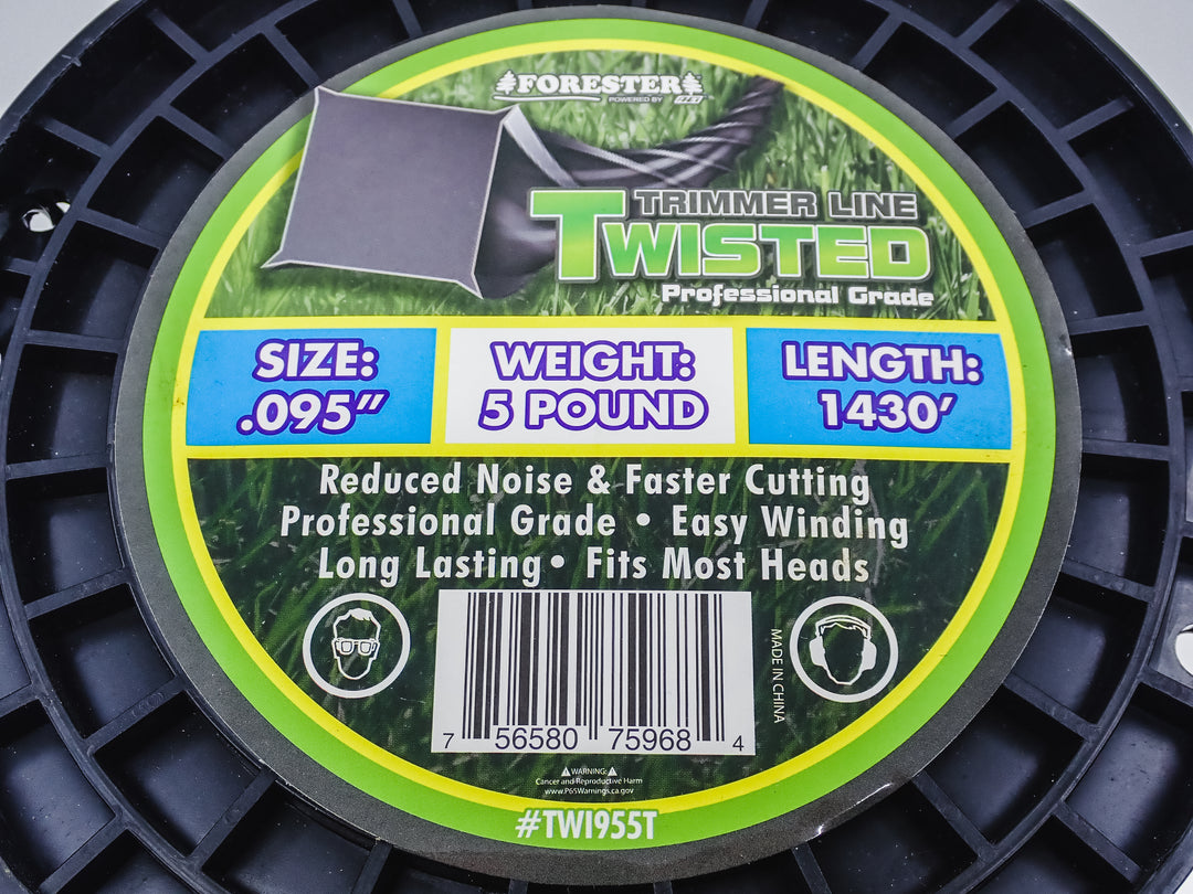 FORESTER TWISTED TRIMMER LINE 5LB SPOOL .095