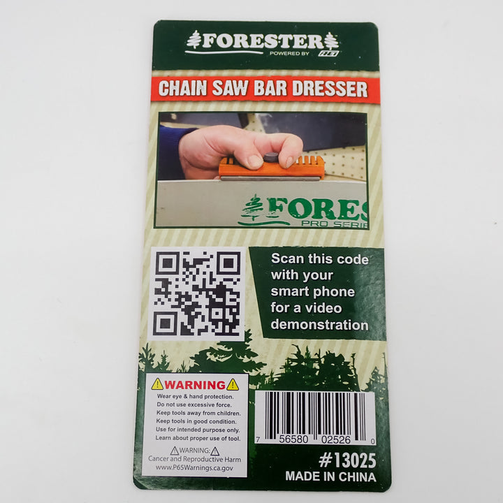 FORESTER ORANGE CHAINSAW BAR RAIL DRESSER TOOL