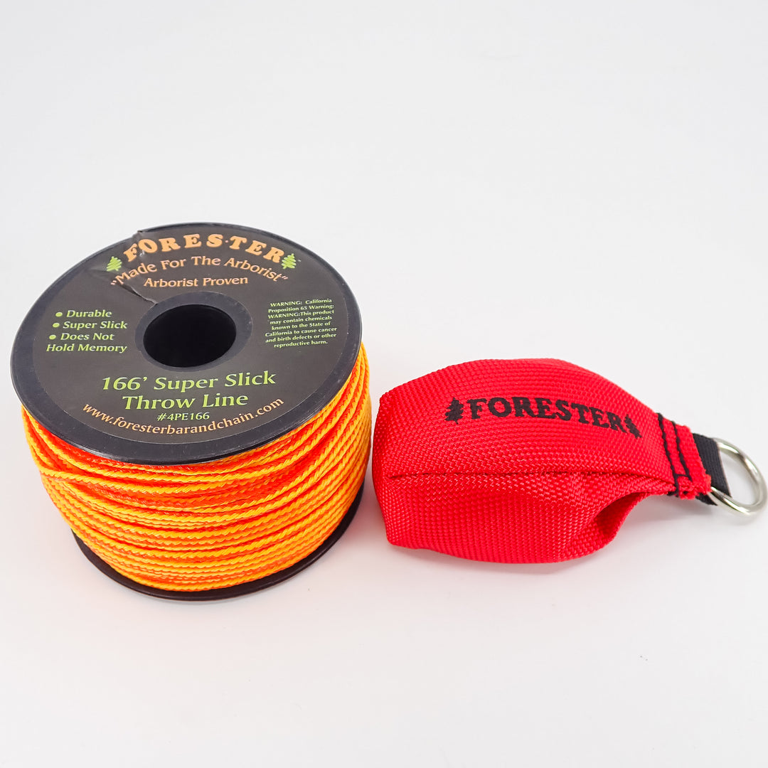 FORESTER ARBORIST THROW LINE COMBO 15OZ THROW BAG, 166' LINE, DURABLE BAG