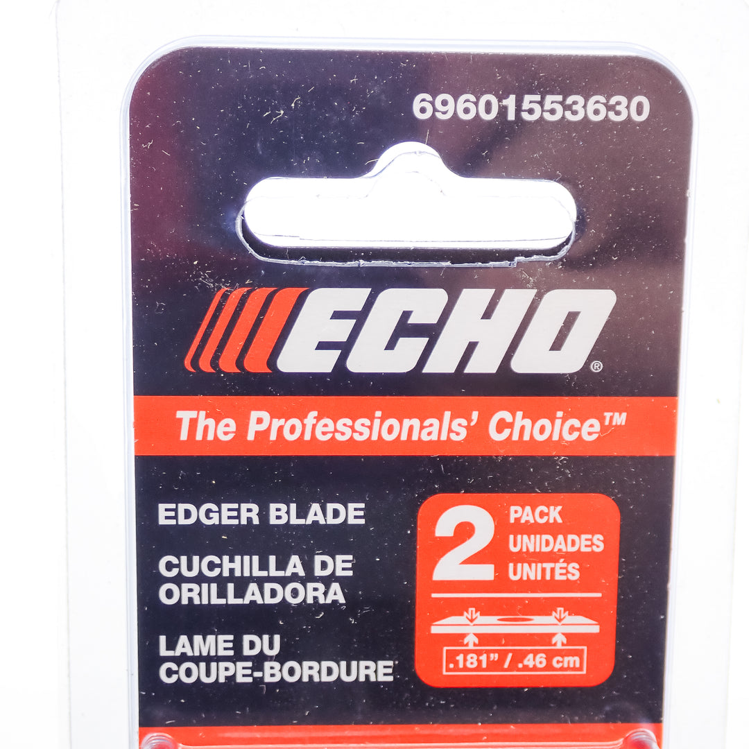 GENUINE ECHO2-PACK  .181 EDGER BLADE, NUT AND COTTER PIN SET 69601553630