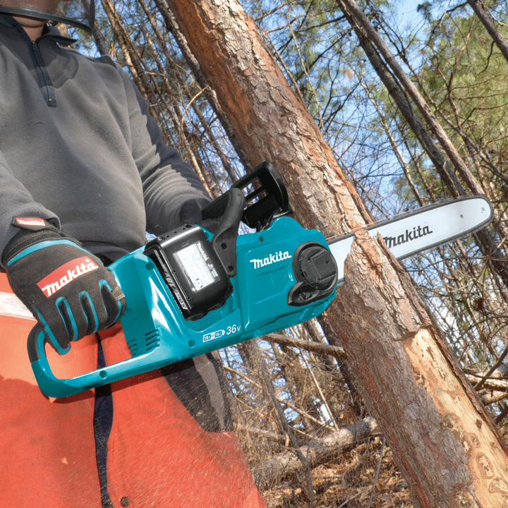 MAKITA 36V (18V X2) LXT® Brushless 16" Chain Saw Kit (5.0Ah) XCU04PT