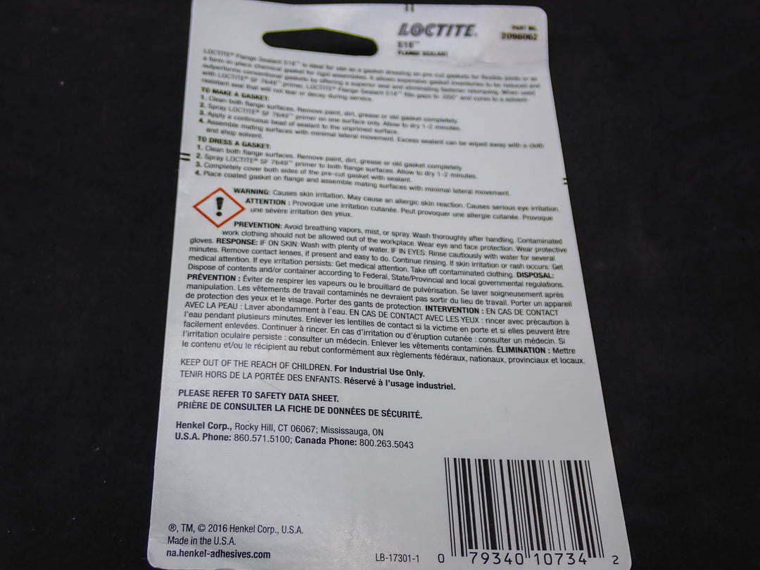 GENUINE LOCTITE 518 FLANGE SEALANT CHAINSAW 6ML TUBE